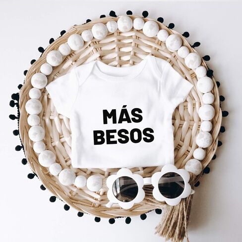 Printique Organic GOTS certified baby onesie unisex bodysuit 0-18 months - Cute Spanish Quotes in Kuwait