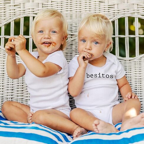 Printique Organic GOTS certified baby onesie unisex bodysuit 0-18 months - Cute Spanish Quotes in Kuwait