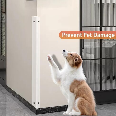 Clear Screws Installation Wall Corner Protectors, Thickened L-Shaped Peel and Stick Furniture Edge Shields & Guards for Sharp Wall, Door Frame, Table (2pcs x 39.4’’L x 1.97’’W) in Saudi Arabia