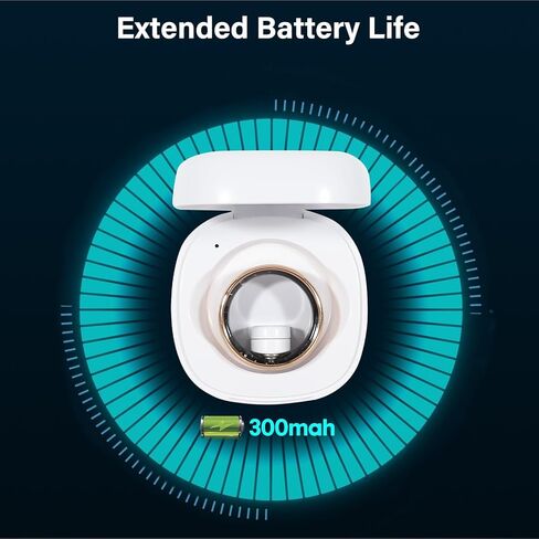 Smart Ring Fitness Tracker Ring for Men Women - Health Sleep Heart Rate Step Blood Oxygen Blood Pressure Tracker, IP68, No App fee, Remote Photography, Utra Battery Life, Family Care (9#) in Saudi Arabia