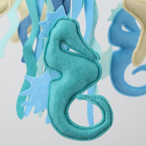 Baby Crib Mobile - Safari (Elephant, Lion, Zebra, Giraffe) - Sea Creature (Octopus, Seahorse, Turtle) - Bear - Nursery Decoration Mobile and Baby Shower for Boys & Girls (Sea Creature Wonder) in Saudi Arabia