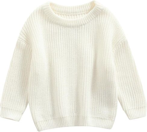 Toddler Baby Girl Boy Sweater Crewneck Long Sleeve Sweatshirt Pullover Newborn Infant Fall Winter Clothes in Saudi Arabia
