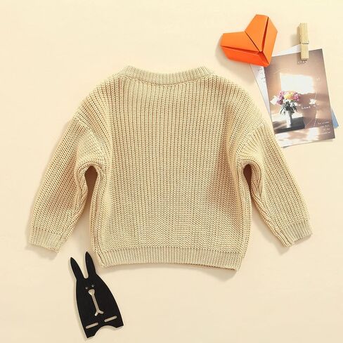 Toddler Baby Girl Boy Sweater Crewneck Long Sleeve Sweatshirt Pullover Newborn Infant Fall Winter Clothes in Saudi Arabia