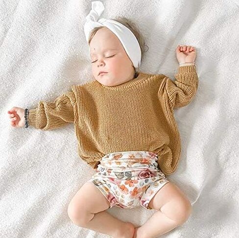 Toddler Baby Girl Boy Sweater Crewneck Long Sleeve Sweatshirt Pullover Newborn Infant Fall Winter Clothes in Saudi Arabia