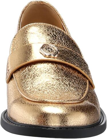 Karl Lagerfeld Paris Women's Rylyn Loafer, Gold, 10 in Saudi Arabia