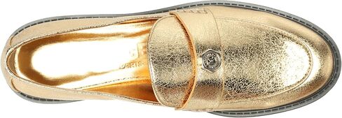 Karl Lagerfeld Paris Women's Rylyn Loafer, Gold, 10 in Saudi Arabia