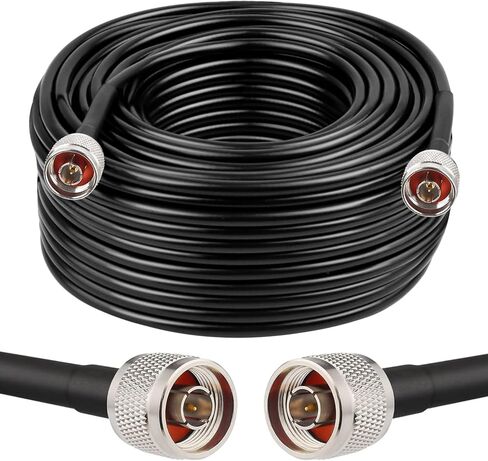 N Cable, LMR240 Equivalent Coaxial Cable 10ft,Ultra Low Loss N Male Cable 50ohm,KMR240 N Male to N Male Connector Jumper Cables for Antenna,WiFi Router,Signal Booster, Amplifier in Kuwait