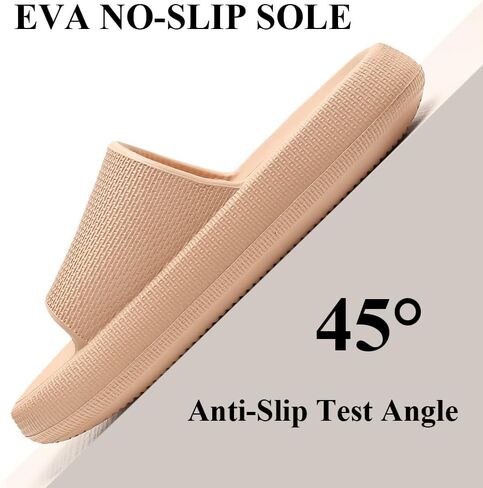 TOBVZOO Cloud Slippers for Women and Men, Cloud Slides Soft Thick Sole, Non Slip Bathroom Pillow Slippers Sandals in Saudi Arabia