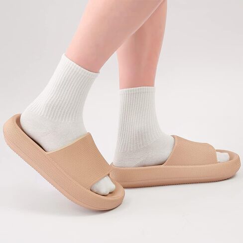 TOBVZOO Cloud Slippers for Women and Men, Cloud Slides Soft Thick Sole, Non Slip Bathroom Pillow Slippers Sandals in Saudi Arabia