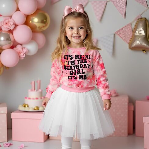 سويت شيرت It's Me I'm The Birth Girl للفتيات الصغيرات والبنات، قمصان لأعياد الميلاد، ملابس الحفلات، بلوفر علوي in Kuwait