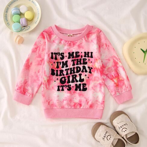 سويت شيرت It's Me I'm The Birth Girl للفتيات الصغيرات والبنات، قمصان لأعياد الميلاد، ملابس الحفلات، بلوفر علوي in Kuwait