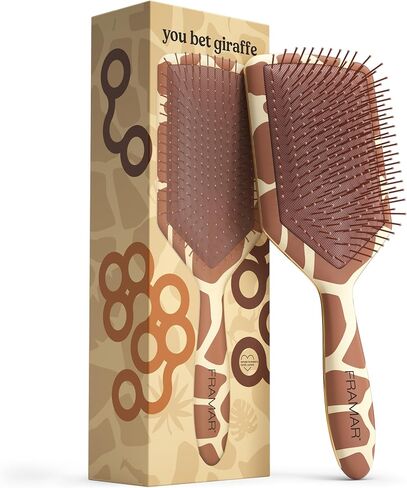 Framar Detangler Brush, Paddle Brush – Elegant Detangling Brush, No more Tangles Hair Brush – Hair Brushes for women, men and children (Champagne) in Saudi Arabia