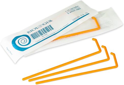 100PCS Cell Spreaders L-Shaped Disposable, Orange, Sterile, Individual Package in Kuwait