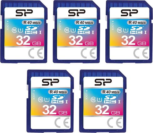 بطاقة ذاكرة فلاش SDHC فئة 10 UHS-1 بسعة 32 جيجا بايت من Silicon Power in Kuwait