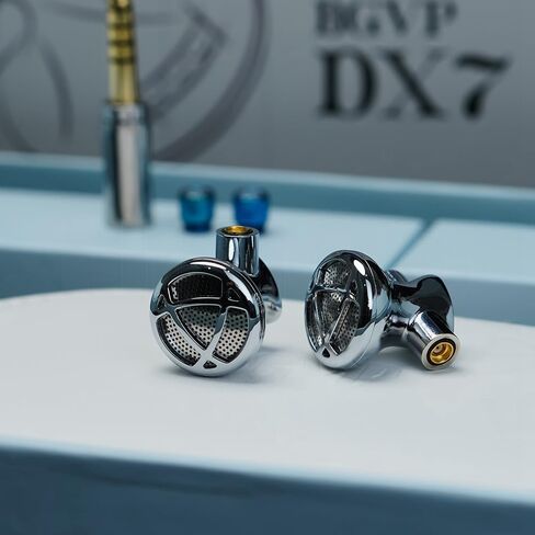 سماعات أذن برأس مسطحة قابلة للضبط من HiFiGo BGVP DX7، سماعة هاي فاي سلكية للسائق الديناميكي مقاس 14.2 مم مع مرشحات ضبط قابلة للإزالة (DX7) in Kuwait