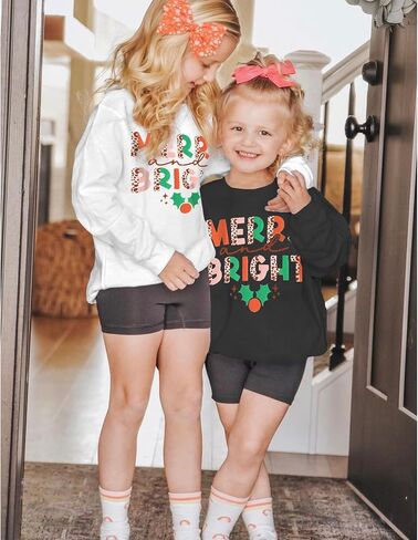 CM C&M WODRO Toddler Kid Christmas Sweatshirt Girls Boys Outfit Xmas Santa Shirt Tops Long Sleeve Pullover Winter Clothes in Kuwait