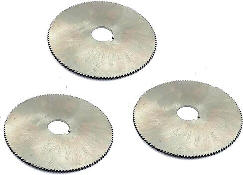 Buyohlic Pack of 3 Pcs Slitting Saw Cutting HSS M2 Blades- Keyway Hole (4 Inch OD x 1 mm Thickness x 1 Inch Bore) in Saudi Arabia