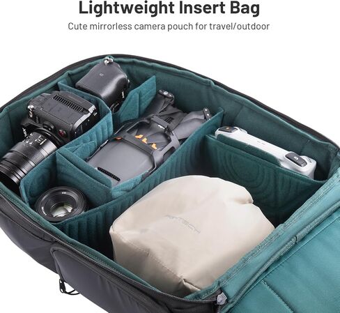PGYTECH OneGo Drawstring Small Camera Bag, Soft Cute Camera Pouch Handbag compatible with Mirrorless Cameras/Nikon/Canon/Sony/Fuji Camera Case in Saudi Arabia