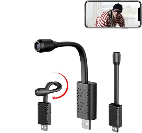 Small Spy Hidden Camera,Rettru HD Portable IP Security Camera with Motion Detection,Cloud Storage,Remote Monitoring for iOS/Android Phone APP in Saudi Arabia