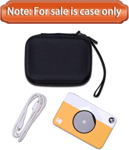 LTGEM Case Compatible with KODAK Printomatic/KODAK EKTAR H35 / KODAK Step Full-Color Instant Print Digital Camera(Inside: 5"x3.6"x1.7"), Black+Blue in Saudi Arabia