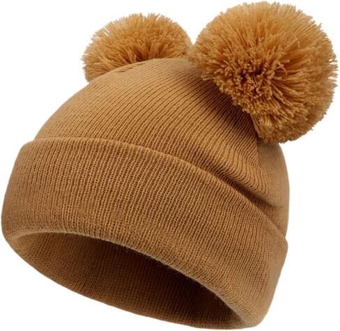 DANMY Baby Winter Beanie Hat Gloves,Kids Winter Warm Knit Hat,Toddler Soft Beanie Gloves for Little Boys Girls Children in Kuwait