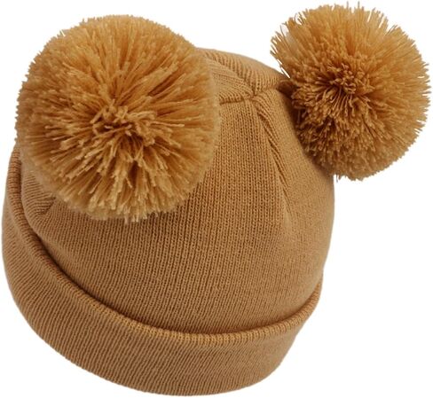 DANMY Baby Winter Beanie Hat Gloves,Kids Winter Warm Knit Hat,Toddler Soft Beanie Gloves for Little Boys Girls Children in Kuwait