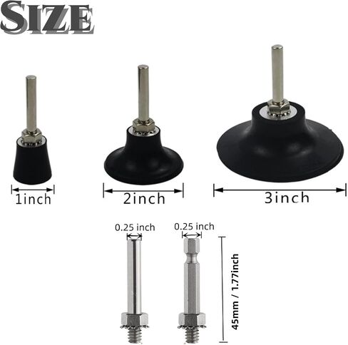 2 Inch Disc Pad Holder Quick Change Roll Lock Disc Holder Adapter with 1/4" Shank, Disk Pad Holder Power Sander Quick Change Discs for Polishing, Sanding and Surface Preparation in Saudi Arabia