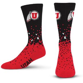 For Bare Feet Kids' Spray Zone Crew Sock NCAA Youth