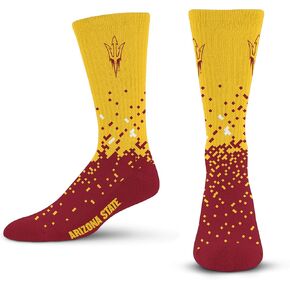 For Bare Feet Kids' Spray Zone Crew Sock NCAA Youth