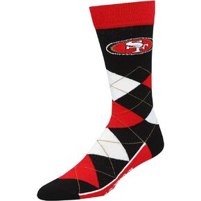 For Bare Feet Unisex Argyle Line Up Team Sock, 1 Pair