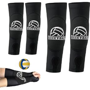 Koalarun Volleyball Arm Sleeves for Girls Padded Passing Forearm Sleeves with Thumbhole Volleyball Arm Pads Youth Women