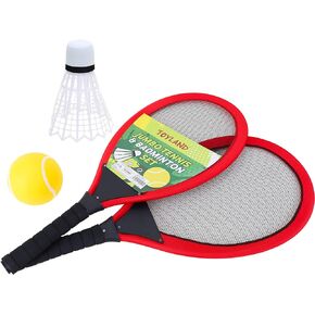 Toyland 65cm Jumbo Tennis & Badminton Set - 2 Giant Rackets with Giant Shuttlecock & Giant Tennis Ball