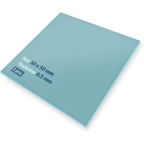 ARCTIC TP-2 (APT2560): Performance Thermal Pad, 50 x 50 x 0.5 mm (1 Piece) - Thermal pad, Excellent Heat Conduction, Low Hardness, Ideal Gap Filler, Easy Installation, Safe handling - Blue