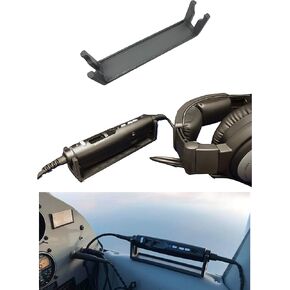 Lightspeed Zulu/Sierra Aviation Headset Control Mount Clip Adapter Accessory Upgrade, Black, Better Than Shirt Clip, Dual Plug, 6-pin, U-174 Compatible… in Saudi Arabia