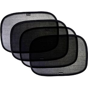 Enovoe Car Window Shade for Baby - (4 Pack) - Medium - 19" x 12" - Cling Car Sun Shade for Windows - Sun, Glare and UV Rays Protection for Your Child - Car Window Shades for Side Window