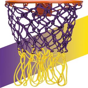 Basketball Net Super Strength - 5 Colors -Standard Indoor or Outdoor Rims - Professional Grade- Popular Team Colors