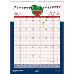 2024-2025 House of Doolittle Seasonal Holiday Depictions 22-inch x 17-inch Academic Monthly Desk Pad Calendar (1395-25)