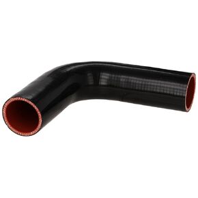 HPS HTSEC90-175-BLK Silicone High Temperature 4-ply Reinforced 90 degree Elbow Coupler Hose, 75 PSI Maximum Pressure, 4" Leg Length on each side, 1-3/4" ID, Black