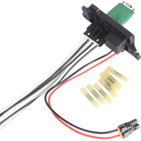 HVAC Blower Motor Resistor Kit with Harness Replacement for 2003-2006 Chevy Silverado Tahoe Suburban Avalanche & GMC Sierra Yukon & Cadillac Escalade - Replaces 89019088, 973-405, 22807123