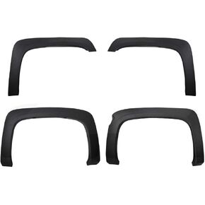 MaxMate Fender Flares Compatible with 2007-2013 Chevy Silverado 1500 2500 3500HD (Not Fit 07 Classic) 5.8' Bed, Fine-Textured Paintable Factory Style 4pc | TFC64298