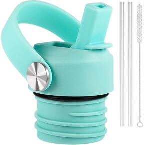 Straw Lid for Hydroflask, Lids with Straw for Hydro Flask 18 21 24 oz Standard Mouth, Replacement Sport Cap for HydroFlask Top Lid with Flexible Handle, Sport Water Bottle Cap Accessories