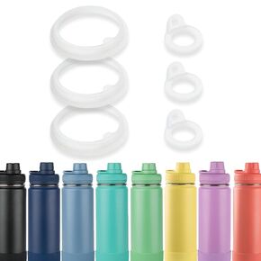 3 Sets Gaskets Compatible with TAKEYA Actives 18oz 22oz 24oz 32oz 40oz Water Bottle, Replacement Rubber Seal Part for Spout Lid(Not for TAKEYA Originals)