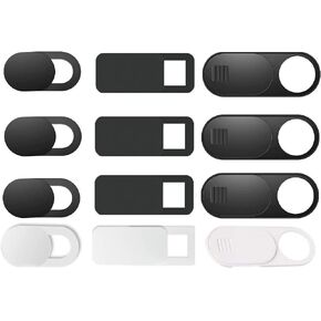 12 PCS Webcam Cover Slide,for MacBook Pro, iMac, Laptop, iPad, iPhone,PC(Tesla Model 3 Y X S Interior Cabin Camera); Ultra-Thin Camera Blocker Protector to Protect Privacy