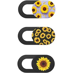 SOLUSTRE 3pcs Computer Privacy Camera Cover Laptop Webcam Lid Lens Sunflower Cover in Kuwait
