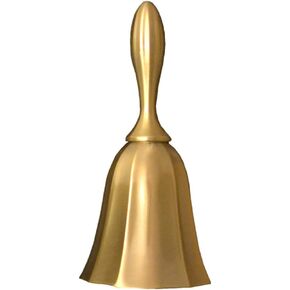 (None) Reception Dinner Hotel Classroom Bell Gold Silver for Adults hand bell for seniors Kid Counter Hall Table hand bell loud bells for adults (gold) in Saudi Arabia