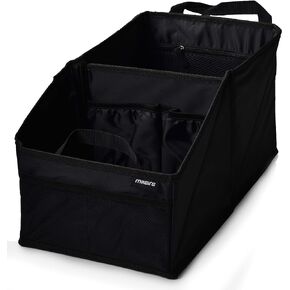 Masirs Back Seat Car Organizer, Neatly Organize Items While Traveling, Folds Flat for Easy Trunk Storage