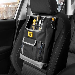 Cat Car Front Seat Organizer, Back Seat Storage with Adjustable Straps, Truck Seat Organizer for Delivery, Office, Drive, Passenger Seat or Backseat - On Seat Storage for Car, Truck & SUV (Camo)