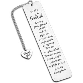 Bookmark Gifts for Best Friend Friendship Gift for Women Christamas Stocking Stuffers Friends Sentimental Gifts for Friend Best Friend Birthday Graduation Gifts for Women Female Friend Gift Ideas