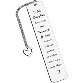 Gifts for Daughters Adult Daughter Gifts from Mom Valentines Day Gift for Daughter to My Daughter Bookmark Daughter Birthday Gift 16th 18th 21st Birthday Gift for Teen Girls Mom and Daughter Gifts