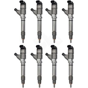 8PCS 0445120027 0986435504 Common Rail Fuel Injectors 98002368 97780360 for Bosch 2004.5-2005 Chevy/GM Duramax LLY Savana Sierra 2500 3500 6.6L
